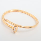 Cartier Juste Un Clou JUC Diamond Yellow Gold Size 15 Bracelet 2022